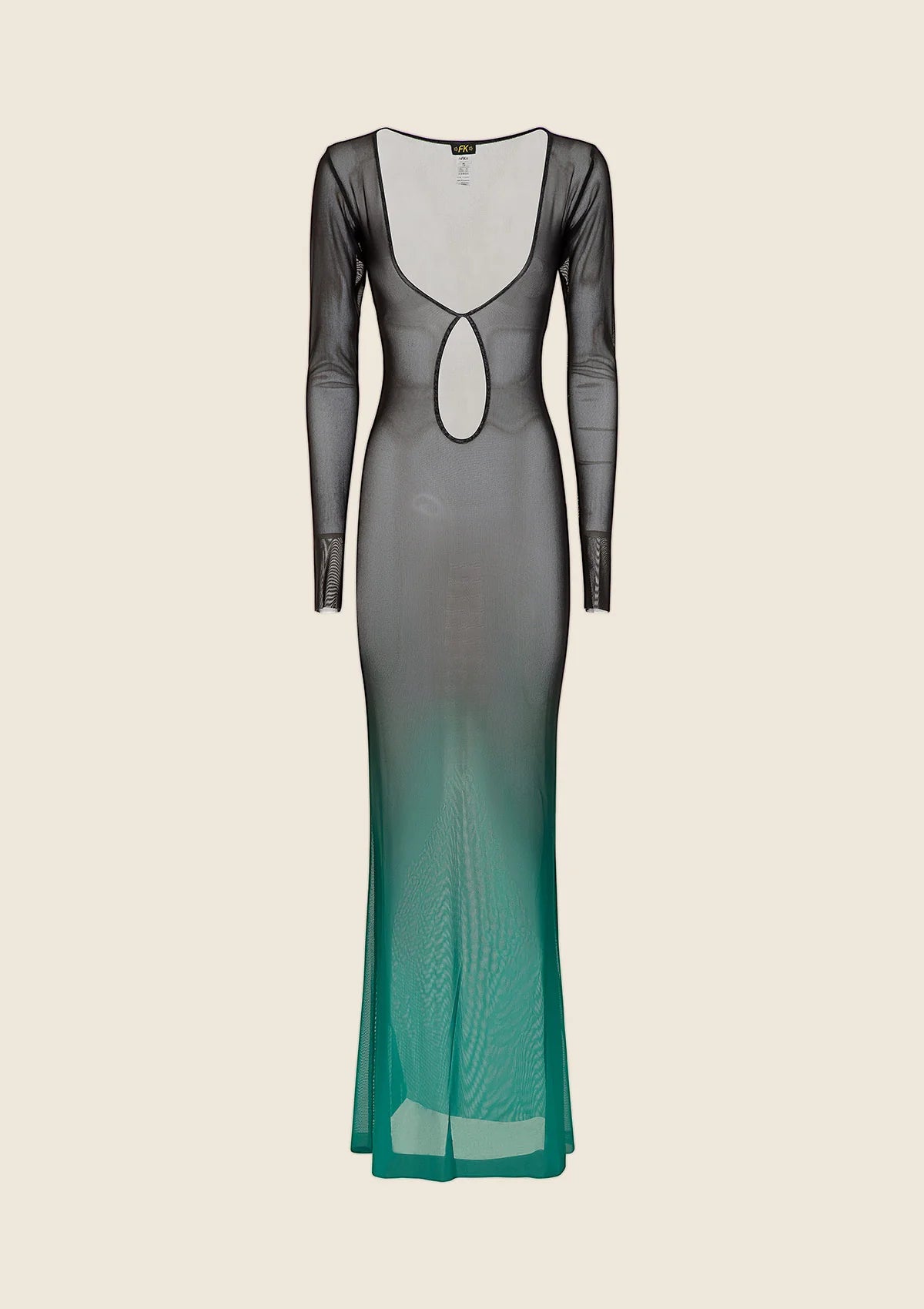 Vestito lungo Donna F**K Degradè Nero