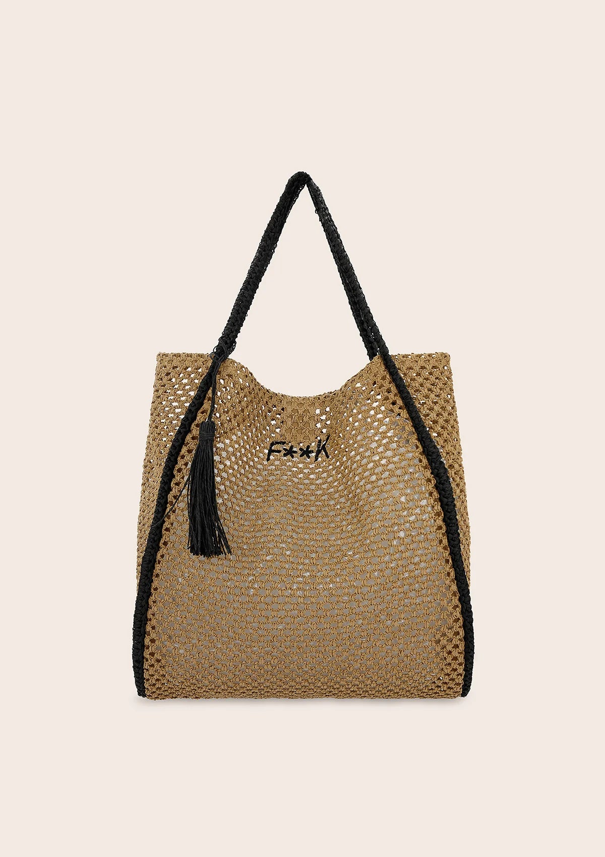 Tote Summer Bag Donna F**K Beige